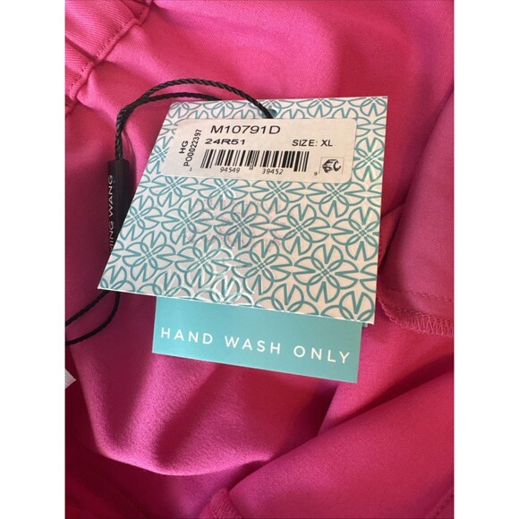 NWT Ming Wang Wide Leg Hot Pink Lightweight Silky Feel Dress Pants Women’s Sz XL - Picture 13 of 16